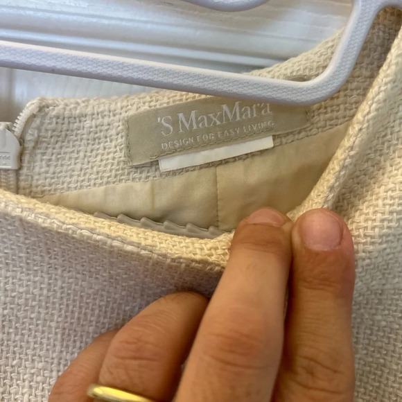 MaxMara scoop linen mini dress size 4 - Picture 5 of 5